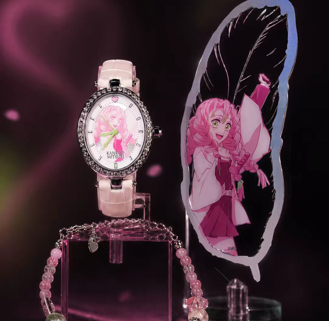 Cute Demon Slayer Glowing Clock for Anime Fans