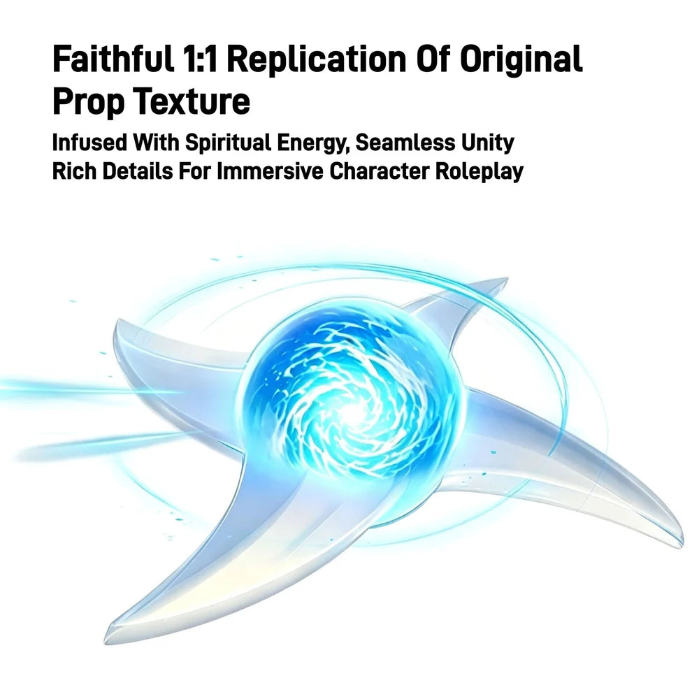 Naruto Spiral Shuriken LED Cosplay Prop – 1:1 RGB Light Up Rotating Ninja Collectible