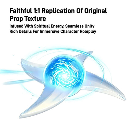 Naruto Spiral Shuriken LED Cosplay Prop – 1:1 RGB Light Up Rotating Ninja Collectible