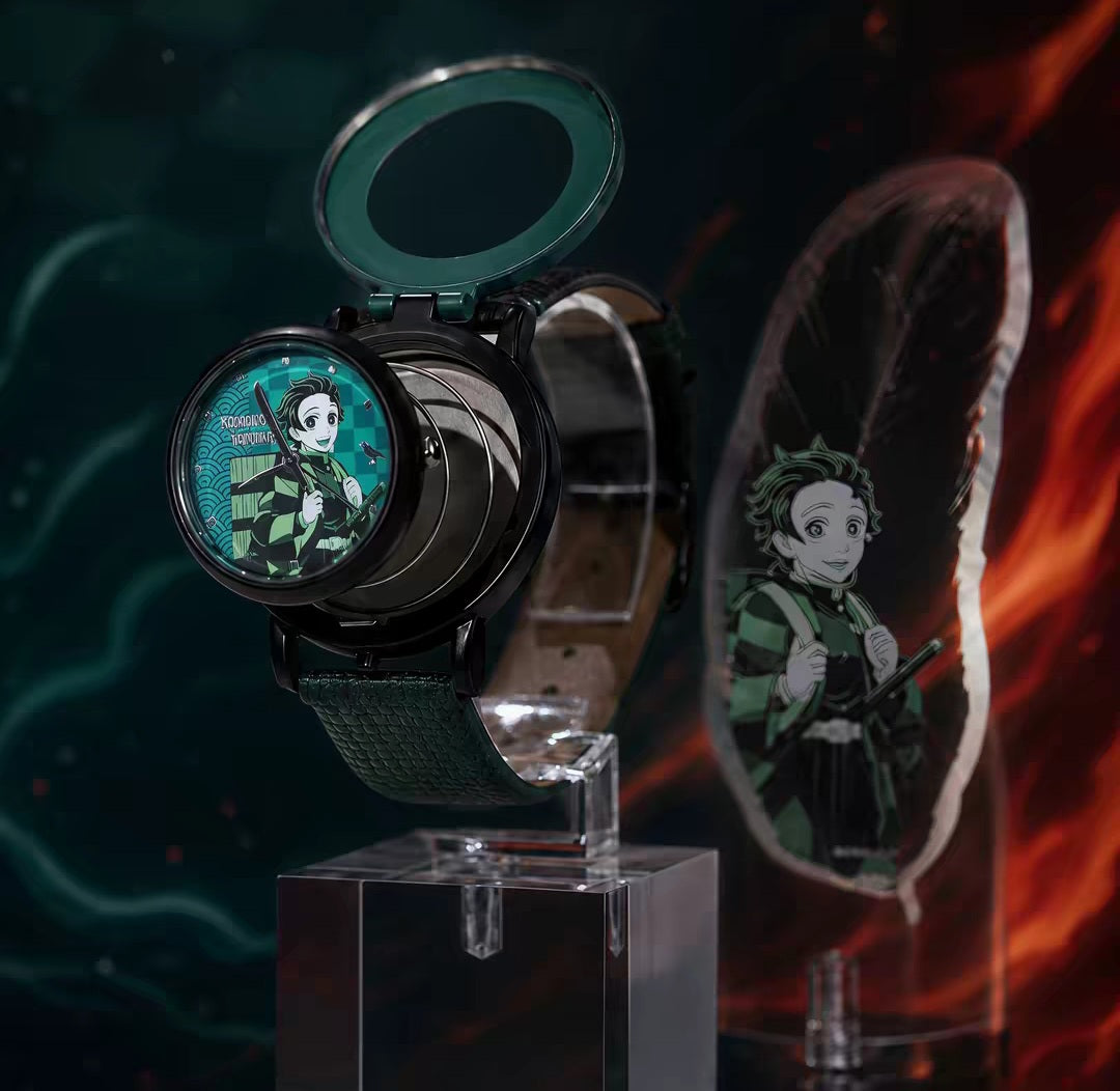 Cute Demon Slayer Glowing Clock for Anime Fans