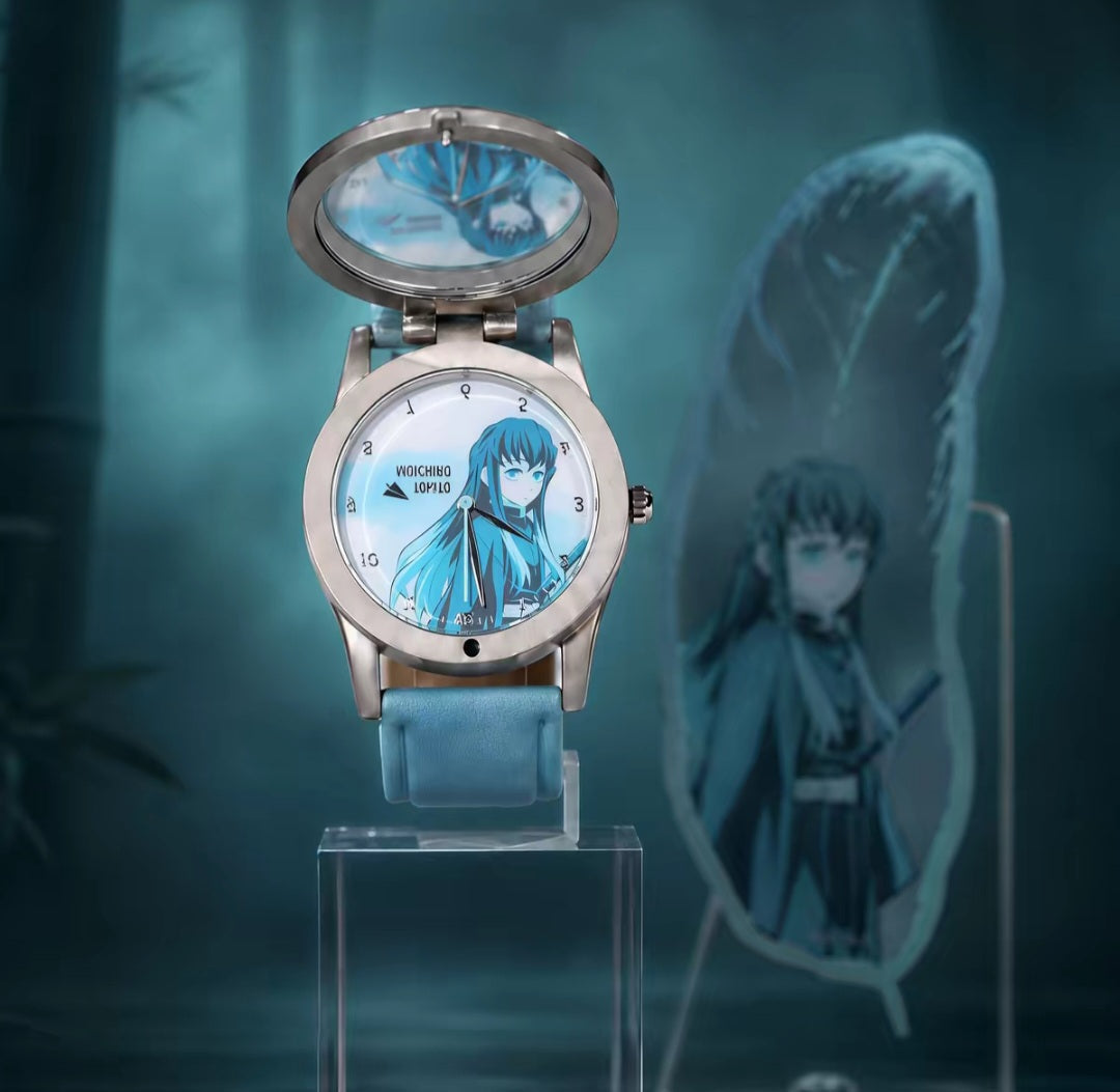 Cute Demon Slayer Glowing Clock for Anime Fans