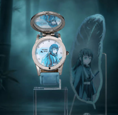 Cute Demon Slayer Glowing Clock for Anime Fans
