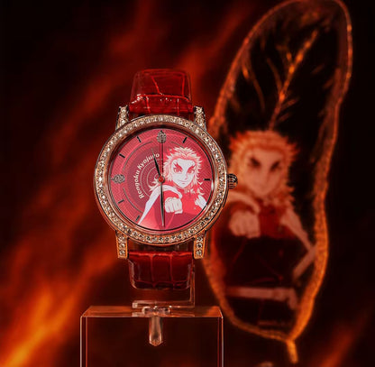 Cute Demon Slayer Glowing Clock for Anime Fans