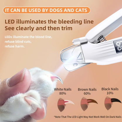 SilentPaws™ Pet Nail Trimmer With Light